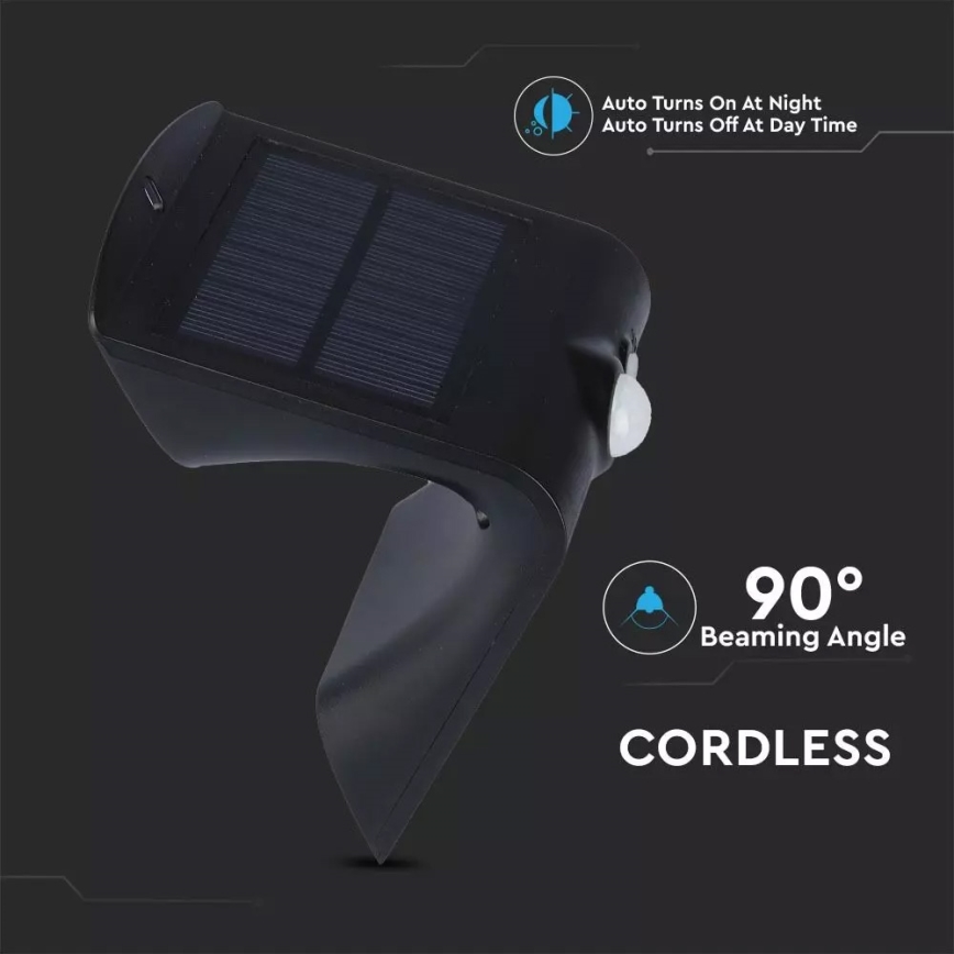 LED-Solarwandleuchte mit Sensor LED/1.5W/3,7V IP65 1200 mAh