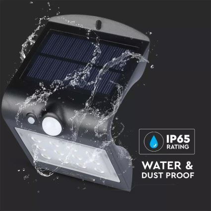 LED-Solarwandleuchte mit Sensor LED/1.5W/3,7V IP65 1200 mAh