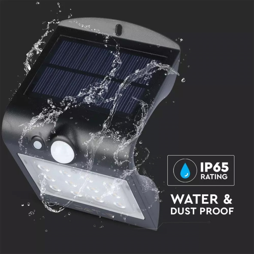 LED-Solarwandleuchte mit Sensor LED/1.5W/3,7V IP65 1200 mAh