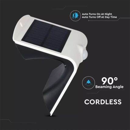 LED-Solarwandleuchte mit Sensor LED/1.5W/3,7V IP65 1200 mAh