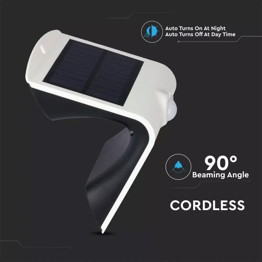 LED-Solarwandleuchte mit Sensor LED/1.5W/3,7V IP65 1200 mAh