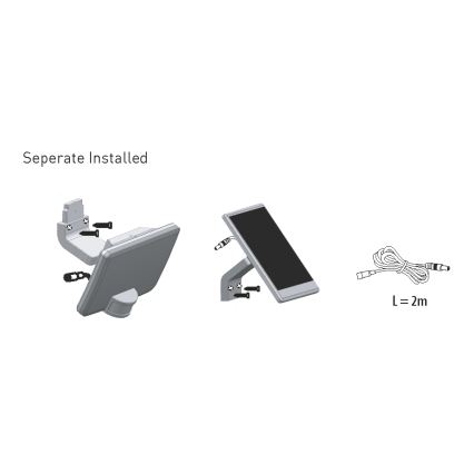 LED-Solarwandleuchte mit Sensor LED/12W IP54