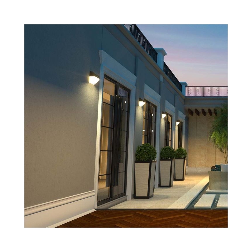 LED-Solarwandleuchte mit Sensor LED/2W/3,7V 4000K IP65
