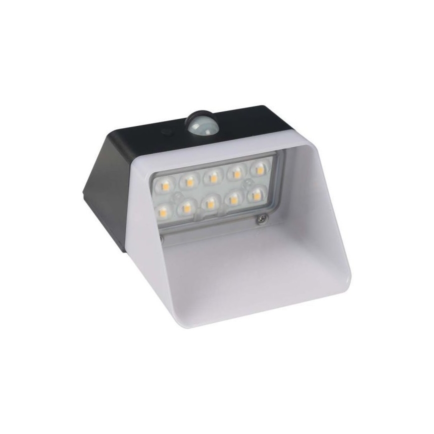 LED-Solarwandleuchte mit Sensor LED/2W/3,7V 4000K IP65