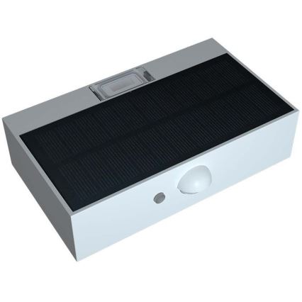 LED-Solarwandleuchte mit Sensor LED/3W/3,7V 3000K/4000K IP65 weiß