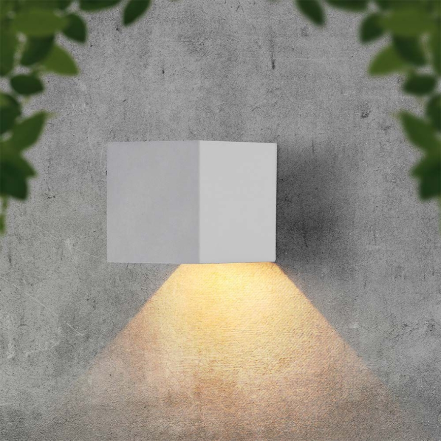 LED-Solarwandleuchte mit Sensor LED/3W/3,7V IP65 4000K 2600 mAh weiß