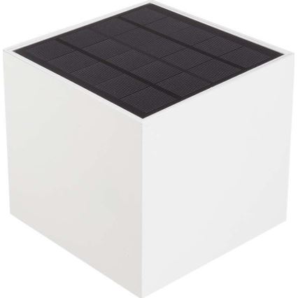 LED-Solarwandleuchte mit Sensor LED/3W/3,7V IP65 4000K 2600 mAh weiß