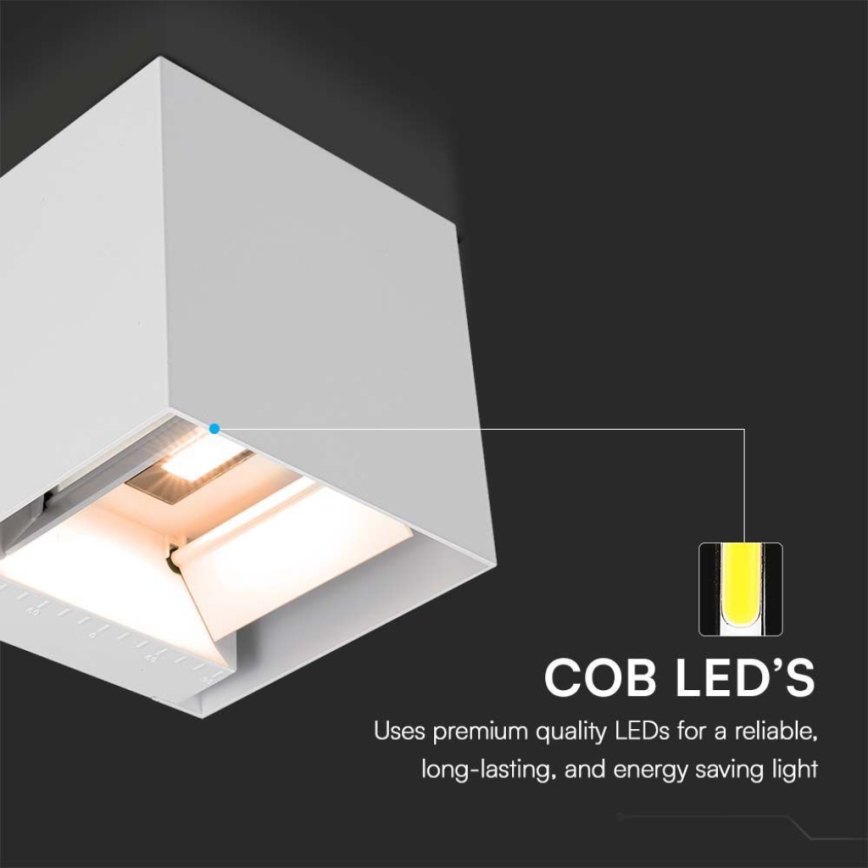 LED-Solarwandleuchte mit Sensor LED/3W/3,7V IP65 4000K 2600 mAh weiß