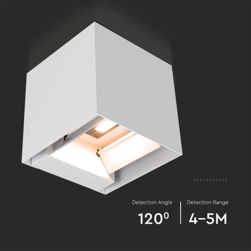 LED-Solarwandleuchte mit Sensor LED/3W/3,7V IP65 4000K 2600 mAh weiß