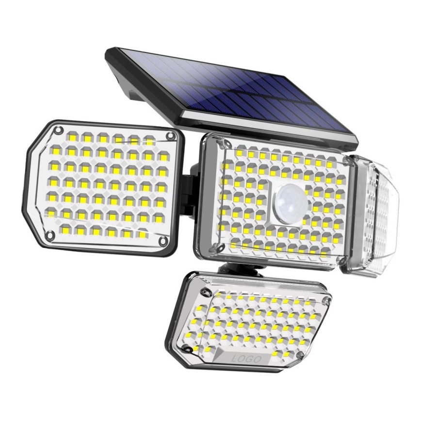 LED-Solarwandleuchte mit Sensor LED/5W/5,5V 3000K/6500K IP44 1200 mAh