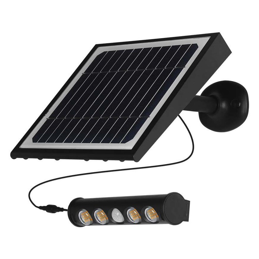 LED-Solarwandleuchte mit Sensor LED/8W/3,7V IP65 4000K 4000 mAh