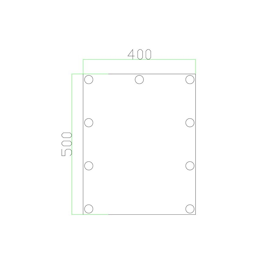 LED-Spiegel mit Beleuchtung 9xLED/1W/230V 3000/4000/6000K 50x40 cm IP44