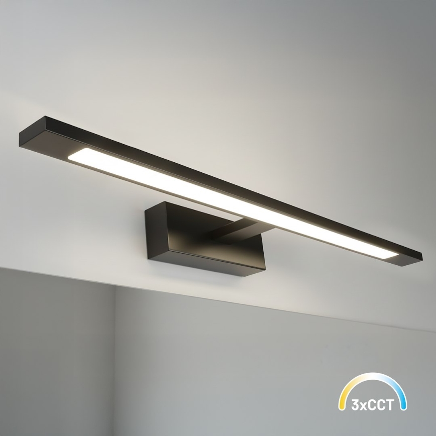 LED-Spiegelleuchte für das Badezimmer KLIMT LED/12W/230V 3000/4000/6000K 60 cm IP44 schwarz