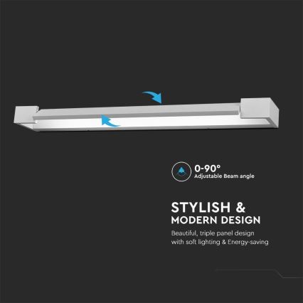 LED-Spiegelbeleuchtung für Badezimmer LED/16W/230V 3000K IP44 60 cm weiß