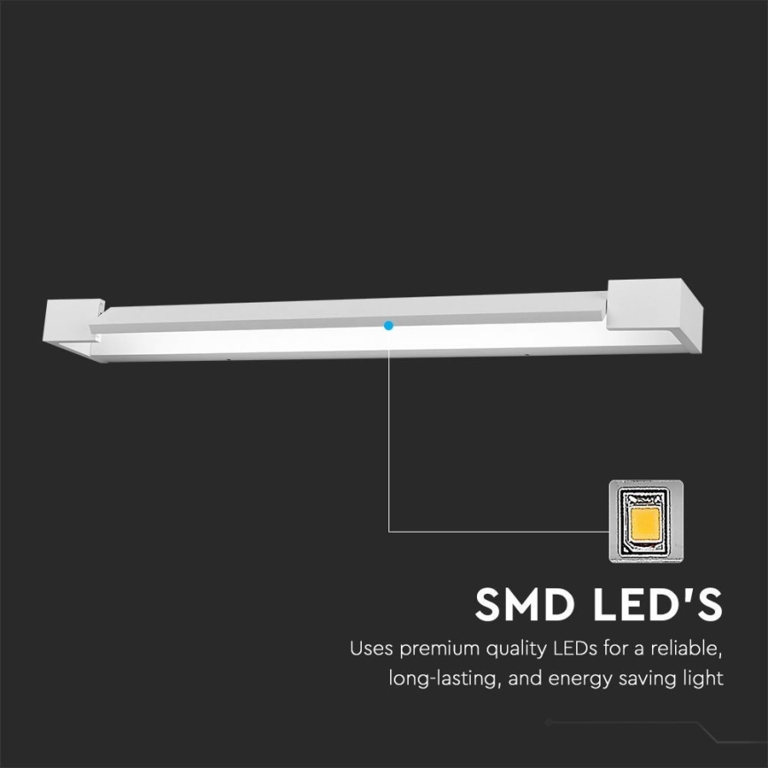 LED-Spiegelbeleuchtung für Badezimmer LED/16W/230V 3000K IP44 60 cm weiß