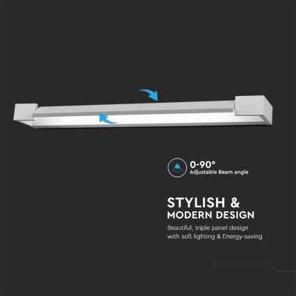 LED-Spiegelbeleuchtung für Badezimmer LED/18W/230V 4000K IP44 60 cm weiß