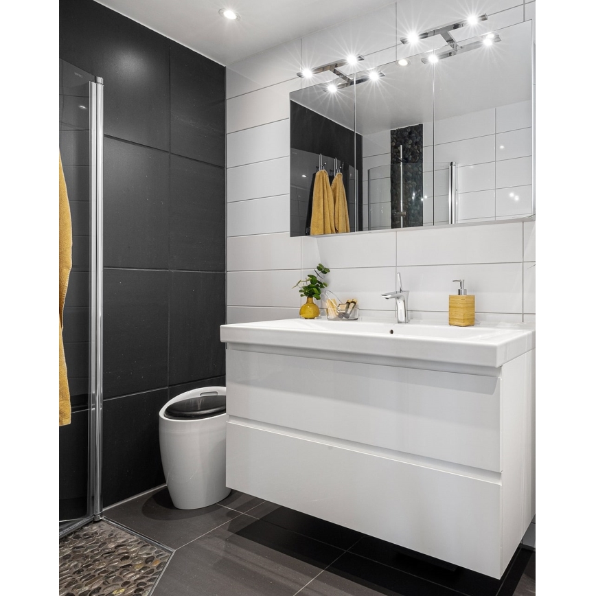 LED-Spiegelbeleuchtung für Badezimmer LED/5W/230V 4000K 30 cm IP44 glänzendes Chrom