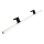 LED-Spiegelbeleuchtung für Badezimmer MIRROR LED/12W/230V 80 cm IP44 schwarz