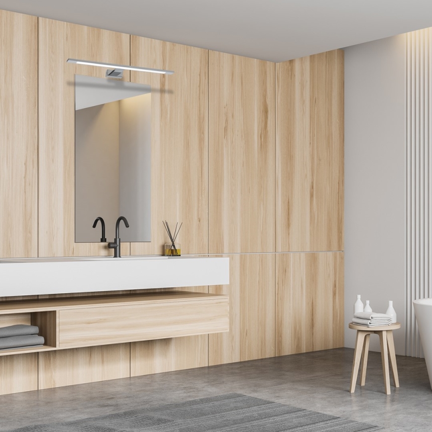 LED-Spiegelbeleuchtung für Badezimmer SHINE LED/12W/230V IP44 glänzendes Chrom
