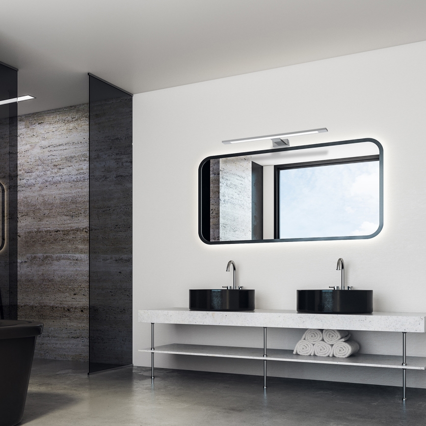 LED-Spiegelbeleuchtung für Badezimmer SHINE LED/12W/230V IP44 glänzendes Chrom