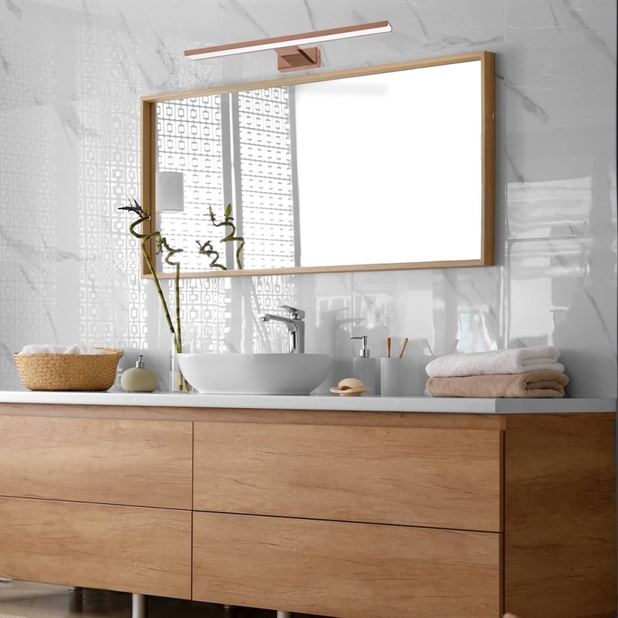 LED-Spiegelbeleuchtung für Badezimmer SHINE LED/13,8W/230V IP44 Roségold