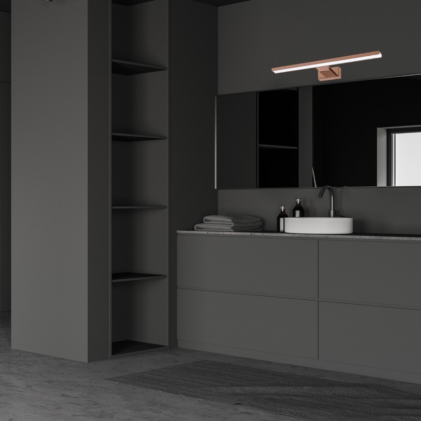 LED-Spiegelbeleuchtung für Badezimmer SHINE LED/13,8W/230V IP44 Roségold