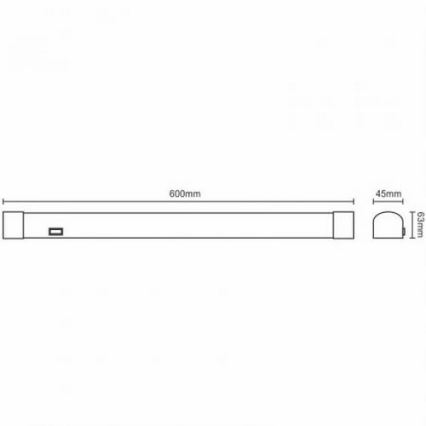 LED Spiegelbeleuchtung fürs Bad LED/15W/230V 4000K IP44