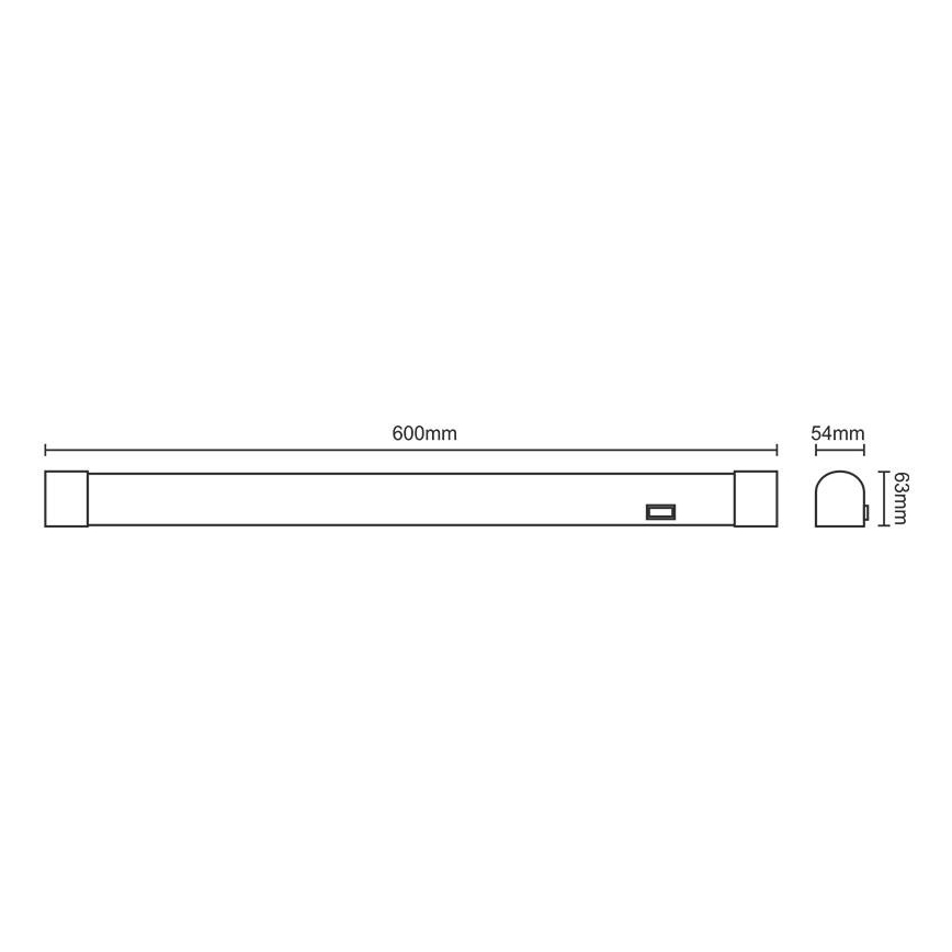 LED Spiegelbeleuchtung fürs Bad LED/15W/230V 4000K IP44