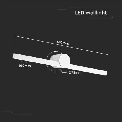 LED-Spiegelleuchte für Badezimmer LED/10W/230V 4000K IP65 weiß