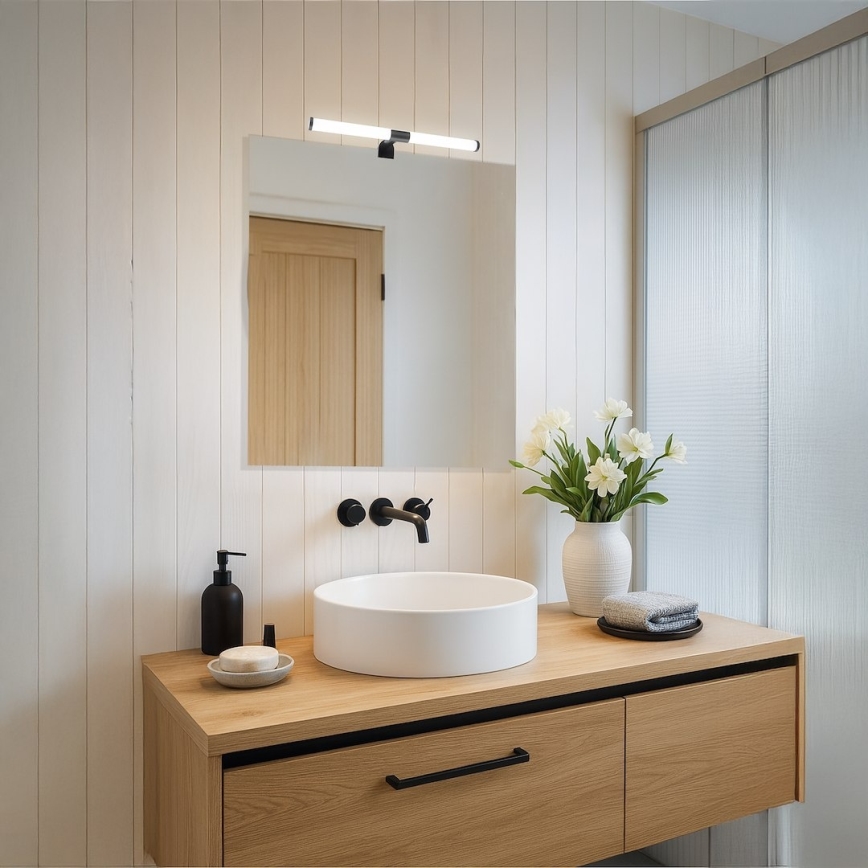 LED-Spiegelleuchte für das Badezimmer APA LED/6W/230V 40 cm IP44 schwarz