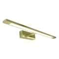 LED-Spiegelleuchte KLIMT, 12 W, 230 V, 3000/4000/6000 K, 60 cm, IP44, goldfarben