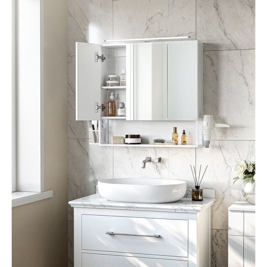 LED-Spiegelschrank für das Badezimmer SKY 70x70x16 cm 230V weiß