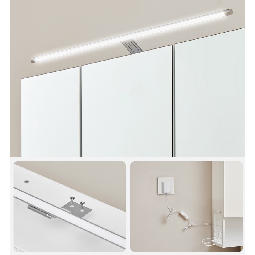 LED-Spiegelschrank für das Badezimmer SKY 70x70x16 cm 230V weiß