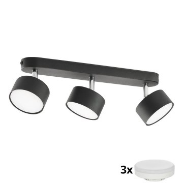 LED-Spot CLARK 3xGX53/10W/230V schwarz