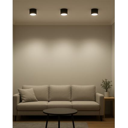 LED-Spot LED/10W/230V 3000/4000/6400K Ø 12 cm schwarz