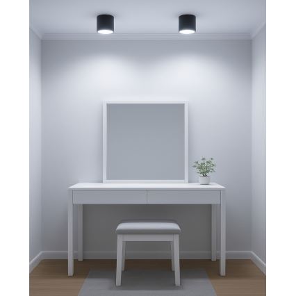 LED-Spot LED/10W/230V 3000/4000/6400K Ø 12 cm schwarz