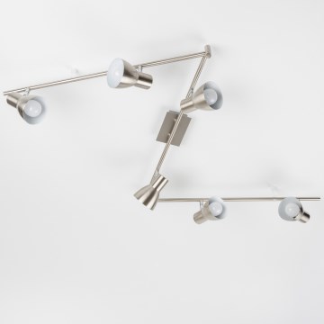 LED-Spotleuchte 6xE14/5W/230V mattchrom