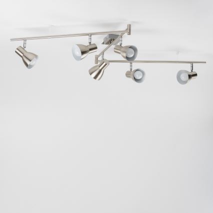 LED-Spotleuchte 6xE14/5W/230V mattchrom