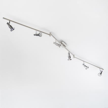 LED-Spotleuchte 6xGU10/5W/230V glänzender Chrom