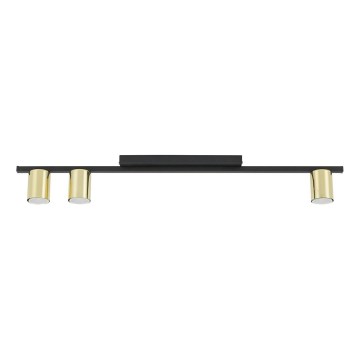 LED-Spotleuchte LOGAN 3xGU10/10W/230V schwarz/gold