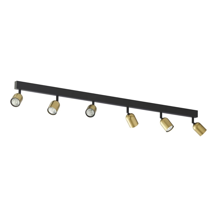 LED-Spotleuchte TOP 6xGU10/10W/230V gold/schwarz
