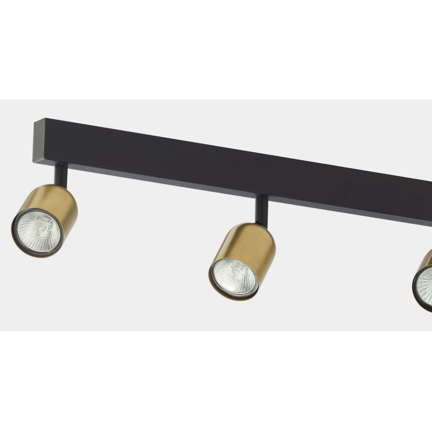 LED-Spotleuchte TOP 6xGU10/10W/230V gold/schwarz