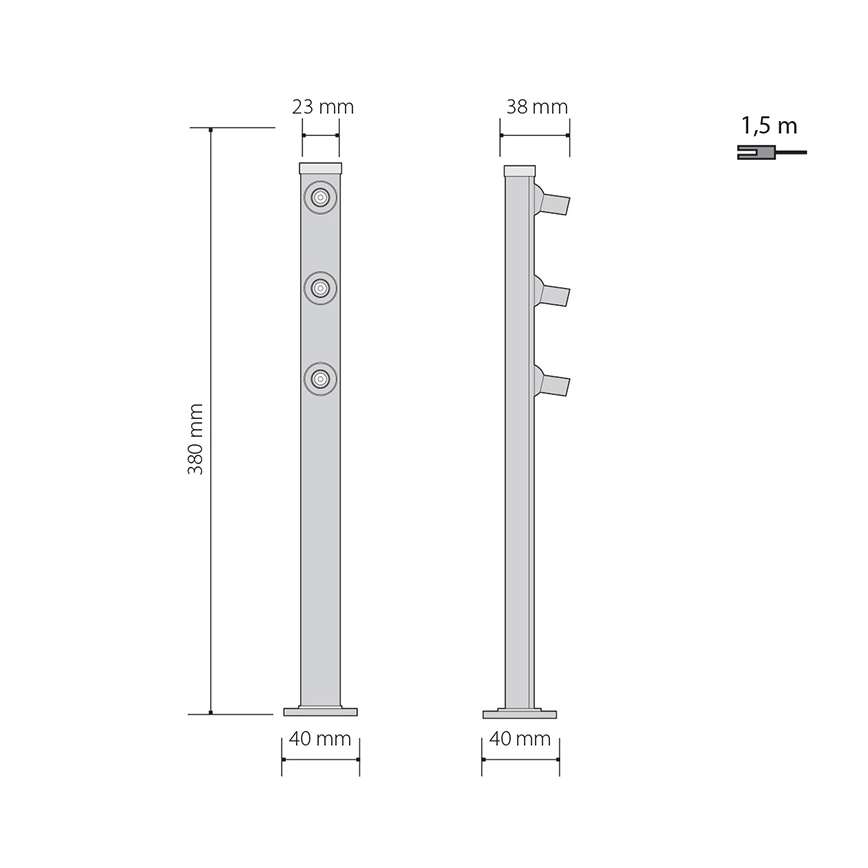 Panlux P2/NBT - LED Spotlight PICCO TRIO 1x3LED/5,4W/500mA