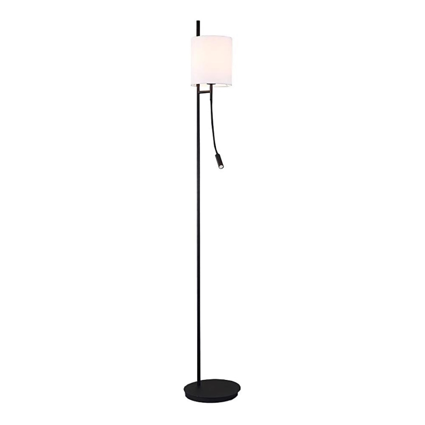 LED-Stehlampe TOKYO 1xE27/40W/230V + LED/3W schwarz/weiß