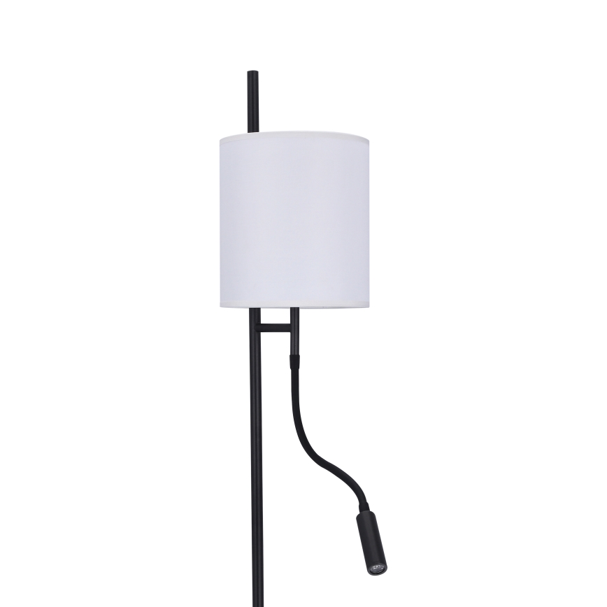 LED-Stehlampe TOKYO 1xE27/40W/230V + LED/3W schwarz/weiß