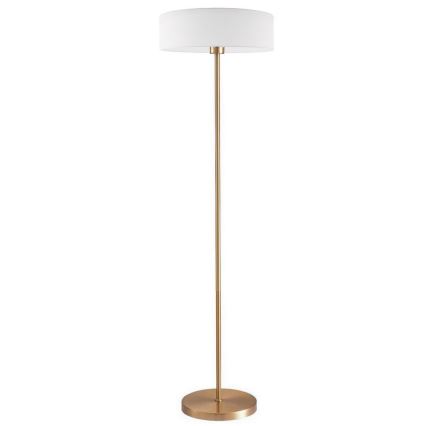 LED-Stehlampe TUNJA 1xE27/20W/230V Ø 38 cm gold/weiß