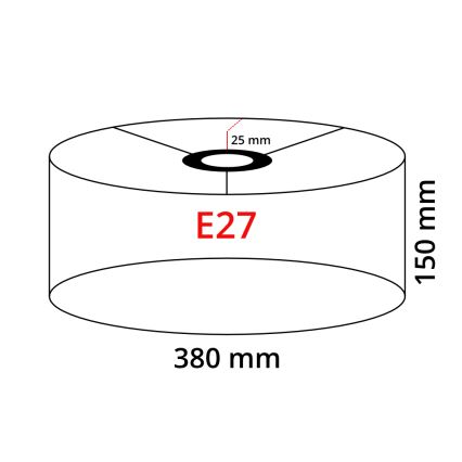 LED-Stehlampe TUNJA 1xE27/20W/230V Ø 38 cm gold/weiß
