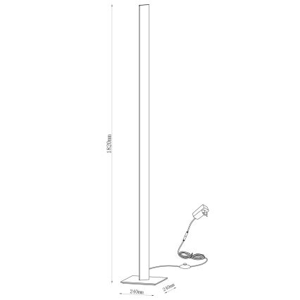 LED-Stehleuchte BERNADETTA LED/28W/230V 4000K weiß