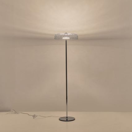 LED-Stehleuchte LED/10W/230V 3000K glänzendes Chrom