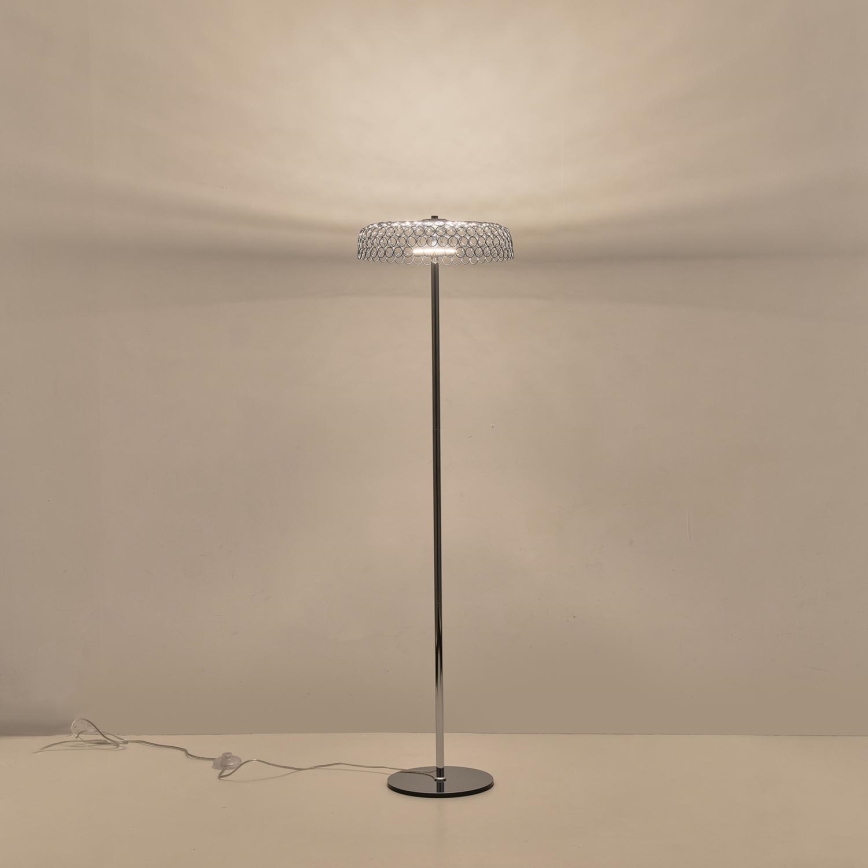 LED-Stehleuchte LED/10W/230V 3000K glänzendes Chrom